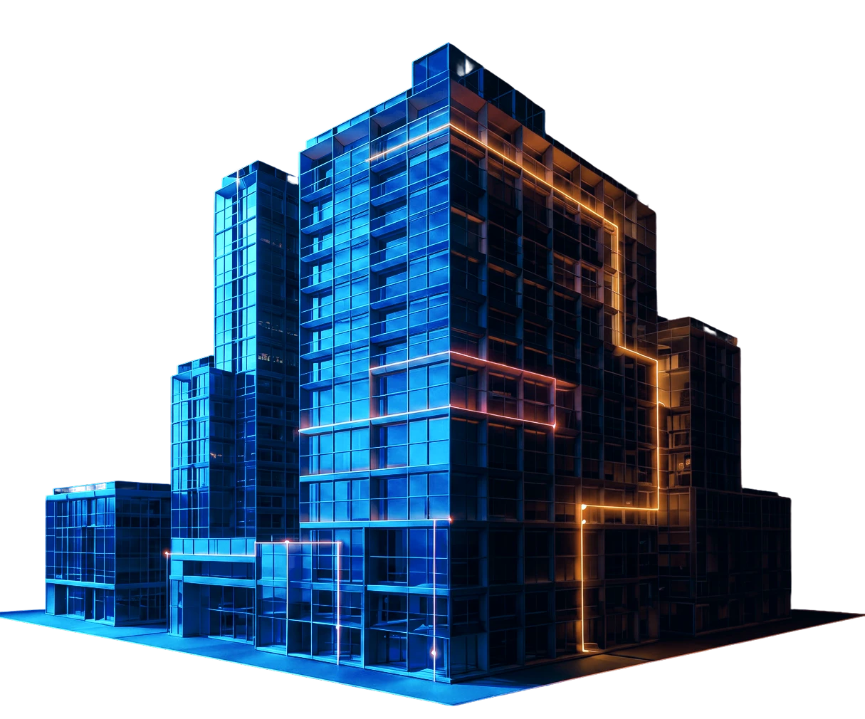 3D BIM-модель багатоповерхової будівлі